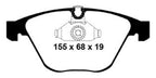 Kies-Motorsports EBC EBC 08-10 BMW M3 4.0 (E90) Redstuff Front Brake Pads