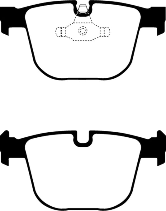 Kies-Motorsports EBC EBC 08-10 BMW M3 4.0 (E90) Redstuff Rear Brake Pads