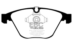 Kies-Motorsports EBC EBC 08-10 BMW M3 4.0 (E90) Yellowstuff Front Brake Pads