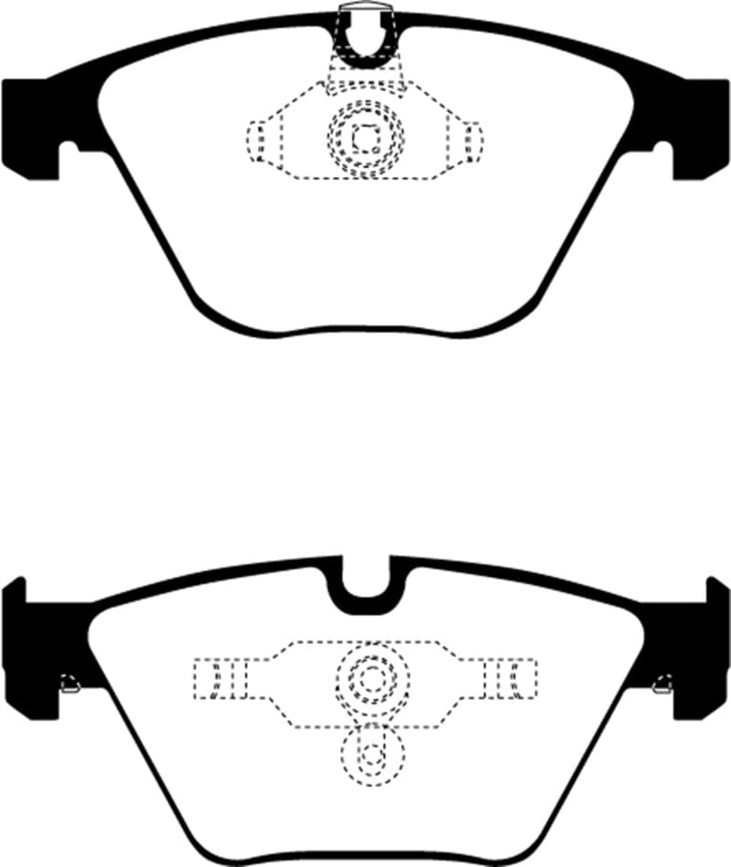 Kies-Motorsports EBC EBC 08-10 BMW M3 4.0 (E90) Yellowstuff Front Brake Pads