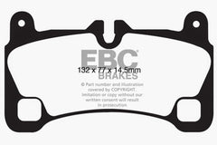 Kies-Motorsports EBC EBC 08 Porsche Cayenne 4.8 Turbo Bluestuff Rear Brake Pads