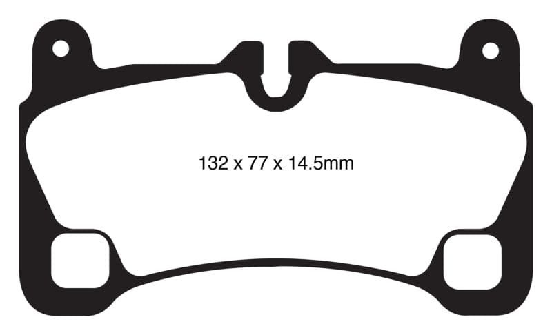Kies-Motorsports EBC EBC 08 Porsche Cayenne 4.8 Turbo Yellowstuff Rear Brake Pads