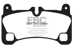 Kies-Motorsports EBC EBC 08 Porsche Cayenne 4.8 Turbo Yellowstuff Rear Brake Pads