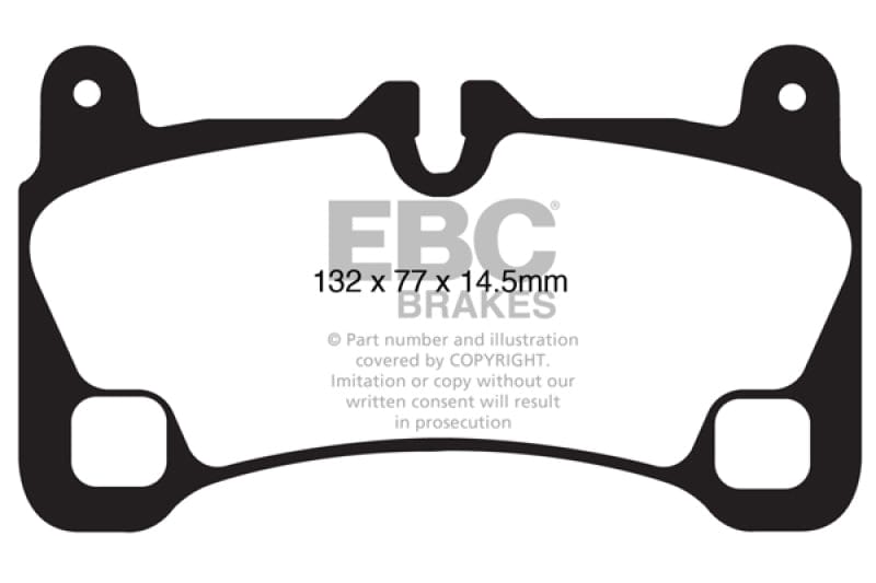 Kies-Motorsports EBC EBC 08 Porsche Cayenne 4.8 Turbo Yellowstuff Rear Brake Pads