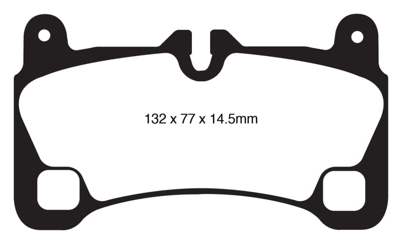 Kies-Motorsports EBC EBC 08 Porsche Cayenne 4.8 Turbo Yellowstuff Rear Brake Pads