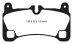 Kies-Motorsports EBC EBC 08 Porsche Cayenne 4.8 Turbo Yellowstuff Rear Brake Pads