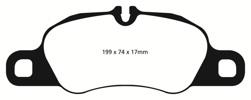 Kies-Motorsports EBC EBC 09-12 Porsche 911 (997) (Cast Iron Rotor only) 3.6 Carrera 2 Redstuff Front Brake Pads