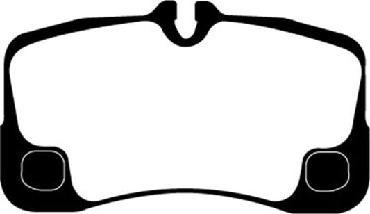 Kies-Motorsports EBC EBC 09-12 Porsche 911 (997) (Cast Iron Rotor only) 3.6 Carrera 2 Redstuff Rear Brake Pads