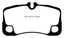 Kies-Motorsports EBC EBC 09-12 Porsche 911 (997) (Cast Iron Rotor only) 3.6 Carrera 2 Yellowstuff Rear Brake Pads