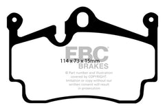Kies-Motorsports EBC EBC 09-12 Porsche Boxster (Cast Iron Rotors only) 2.9 Bluestuff Rear Brake Pads