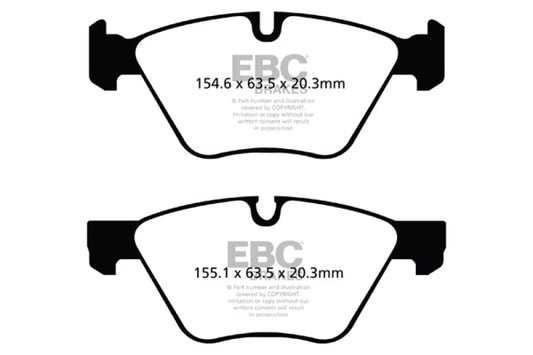 Kies-Motorsports EBC EBC 09+ BMW Z4 3.0 (E89) Greenstuff Front Brake Pads