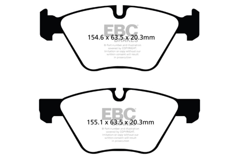 Kies-Motorsports EBC EBC 09+ BMW Z4 3.0 (E89) Redstuff Front Brake Pads