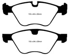 Kies-Motorsports EBC EBC 09+ BMW Z4 3.0 (E89) Ultimax2 Front Brake Pads