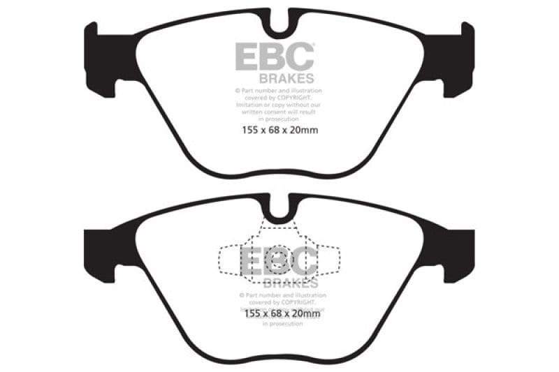 Kies-Motorsports EBC EBC 10-12 BMW 335i xDrive (E90/E92) Bluestuff Front Brake Pads
