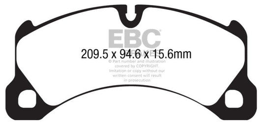 Kies-Motorsports EBC EBC 10-17 Porsche Cayenne (2nd Gen) Bluestuff Front Brake Pads