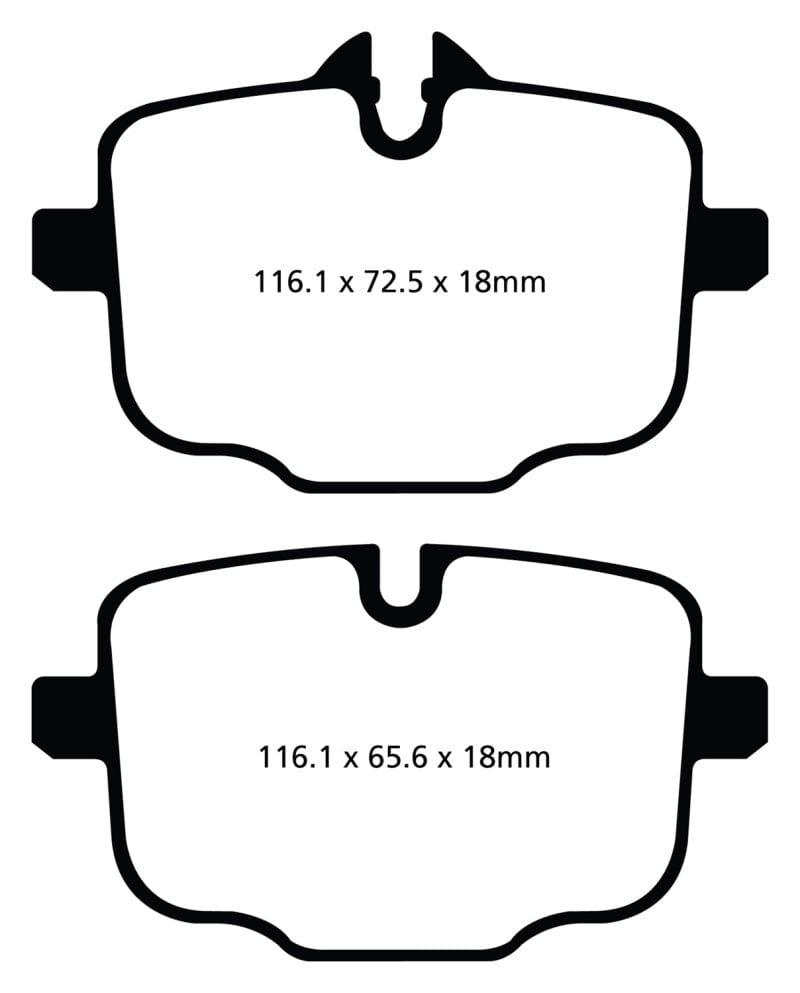 Kies-Motorsports EBC EBC 10+ BMW 535i 3.0 Turbo (F10) Greenstuff Rear Brake Pads