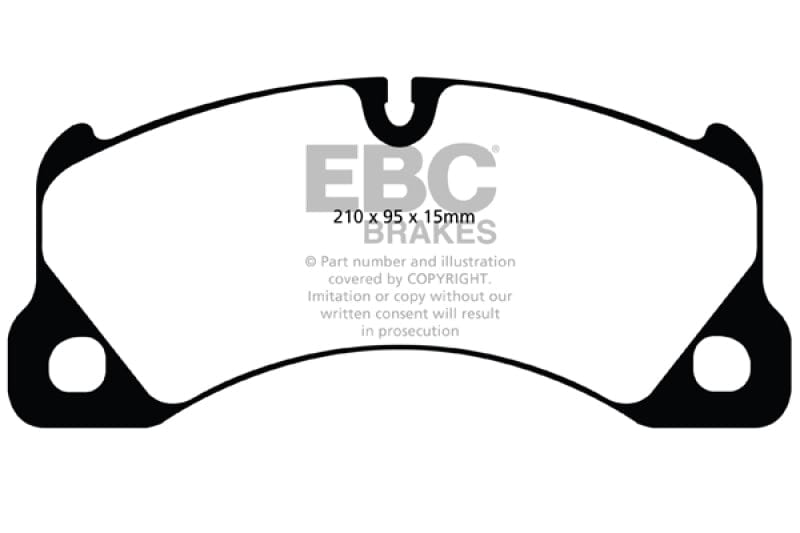 Kies-Motorsports EBC EBC 10+ Porsche Cayenne 3.0 Supercharged Hybrid Bluestuff Front Brake Pads