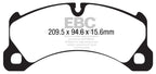 Kies-Motorsports EBC EBC 10+ Porsche Cayenne 3.6 Yellowstuff Front Brake Pads