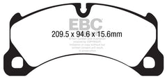 Kies-Motorsports EBC EBC 10+ Porsche Cayenne 3.6 Yellowstuff Front Brake Pads