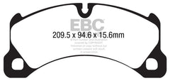 Kies-Motorsports EBC EBC 10+ Porsche Cayenne 3.6 Yellowstuff Front Brake Pads