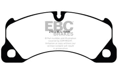 Kies-Motorsports EBC EBC 10+ Volkswagen Touareg 3.0 Supercharged Hybrid Redstuff Front Brake Pads