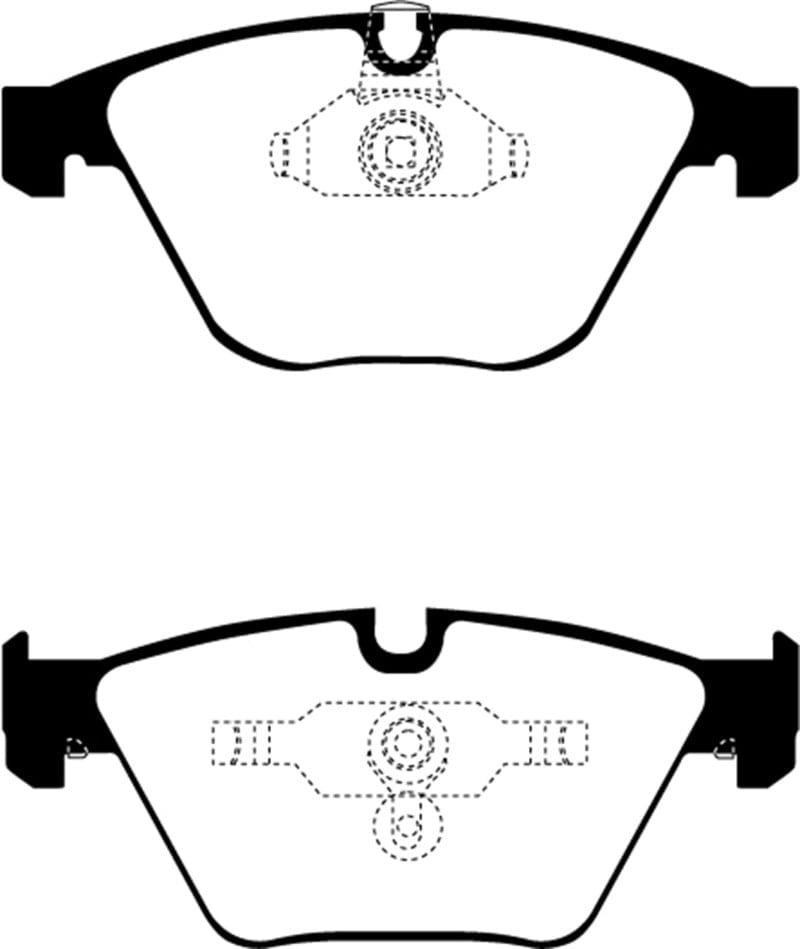Kies-Motorsports EBC EBC 11-12 BMW 1M Coupe 3.0 Twin Turbo Greenstuff Front Brake Pads