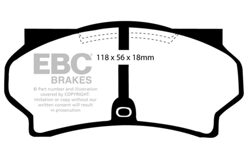 Kies-Motorsports EBC EBC 11-16 BMW Z4 E89 Ultimax Front Brake Pads