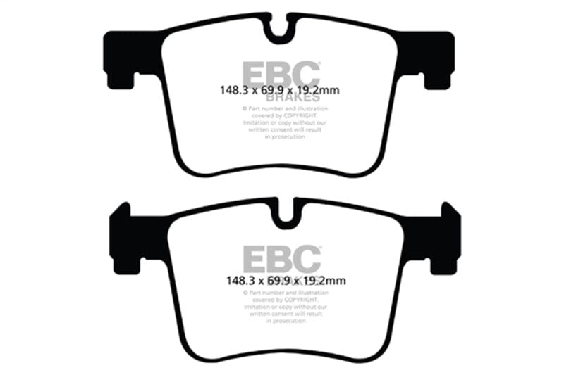 Kies-Motorsports EBC EBC 11+ BMW X3 2.0 Turbo (F25) Greenstuff Front Brake Pads