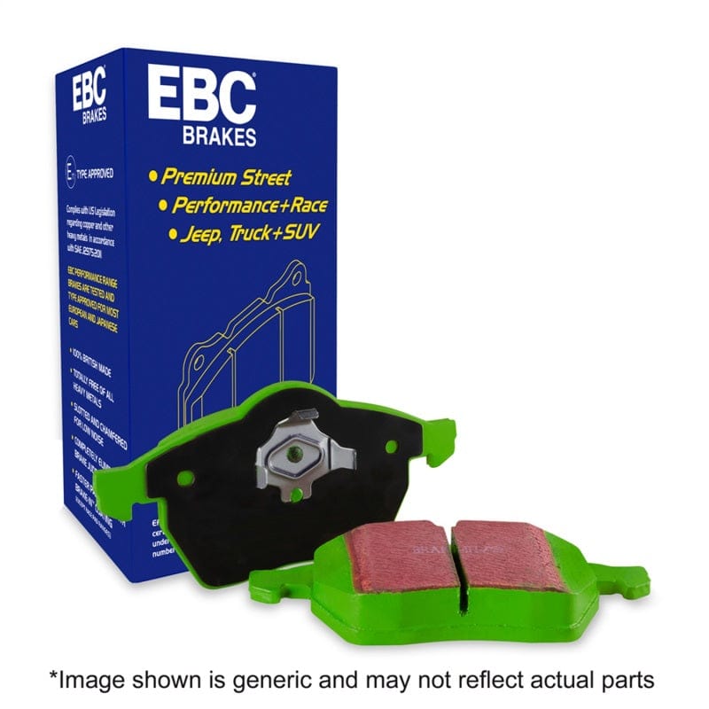 Kies-Motorsports EBC EBC 11+ BMW X3 2.0 Turbo (F25) Greenstuff Front Brake Pads