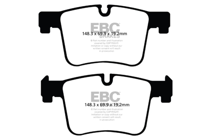 Kies-Motorsports EBC EBC 11+ BMW X3 2.0 Turbo (F25) Redstuff Front Brake Pads