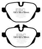 Kies-Motorsports EBC EBC 11+ BMW X3 2.0 Turbo (F25) Redstuff Rear Brake Pads
