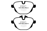 Kies-Motorsports EBC EBC 11+ BMW X3 2.0 Turbo (F25) Redstuff Rear Brake Pads