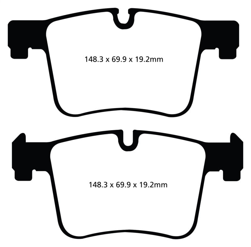 Kies-Motorsports EBC EBC 11+ BMW X3 2.0 Turbo (F25) Yellowstuff Front Brake Pads