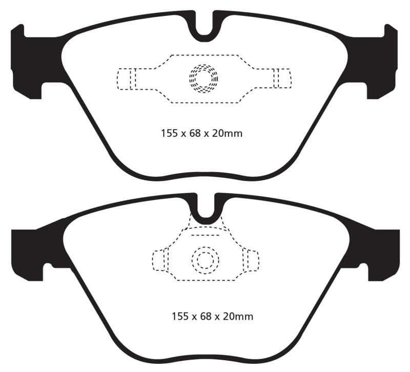 Kies-Motorsports EBC EBC 11+ BMW Z4 3.0 Twin Turbo iS (E89) Redstuff Front Brake Pads