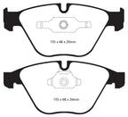 Kies-Motorsports EBC EBC 11+ BMW Z4 3.0 Twin Turbo iS (E89) Yellowstuff Front Brake Pads