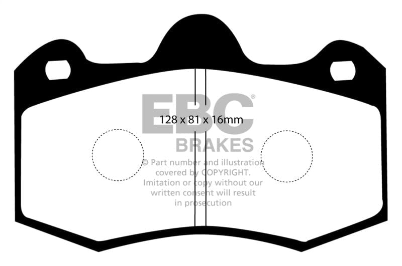 Kies-Motorsports EBC EBC 11+ Mclaren MP4-12C 3.8 Twin Turbo Bluestuff Rear Brake Pads