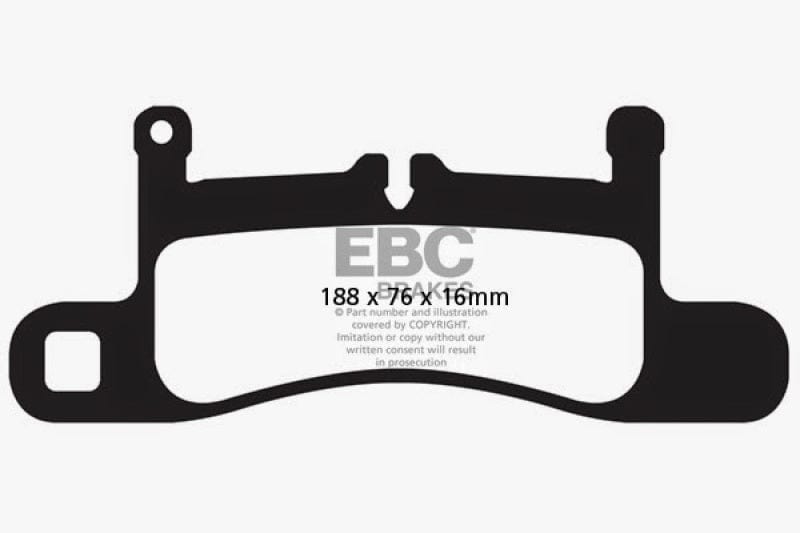 Kies-Motorsports EBC EBC 11+ Porsche Cayenne 3.0 Supercharged Hybrid Extra Duty Rear Brake Pads
