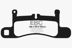 Kies-Motorsports EBC EBC 11+ Porsche Cayenne 3.0 Supercharged Hybrid Extra Duty Rear Brake Pads