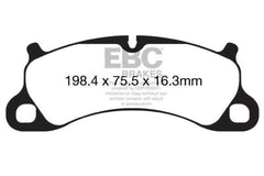 Kies-Motorsports EBC EBC 12-15 Porsche 911 (991) Carrera S 3.8L (Cast Iron Rotor Only) Bluestuff Front Brake Pads