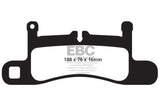 Kies-Motorsports EBC EBC 12-15 Porsche 911 (991) (Cast Iron Rotor only) 3.4 Carrera Redstuff Rear Brake Pads