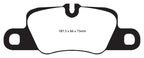 Kies-Motorsports EBC EBC 12-15 Porsche 911 (991) (Cast Iron Rotor only) 3.8 Carrera S Redstuff Rear Brake Pads