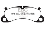 Kies-Motorsports EBC EBC 12-15 Porsche 911 (991) (Cast Iron Rotor only) 3.8 Carrera S Yellowstuff Front Brake Pads