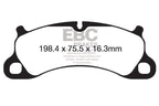 Kies-Motorsports EBC EBC 12-15 Porsche 911 (991) (Cast Iron Rotor only) 3.8 Carrera S Yellowstuff Front Brake Pads