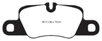 Kies-Motorsports EBC EBC 12-15 Porsche 911 (991) (Cast Iron Rotor only) 3.8 Carrera S Yellowstuff Rear Brake Pads