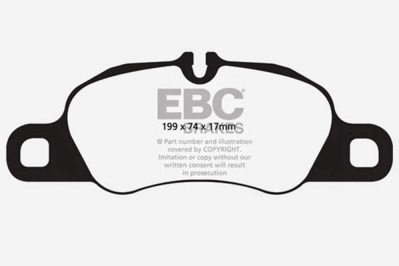 Kies-Motorsports EBC EBC 12-16 Porsche Boxster 2.7L (Cast Iron Rotors Only) Bluestuff Front Brake Pads
