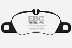 Kies-Motorsports EBC EBC 12-16 Porsche Boxster 2.7L (Cast Iron Rotors Only) Bluestuff Front Brake Pads
