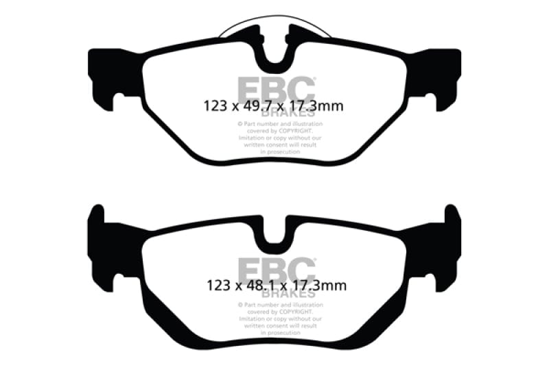 EBC 13-15 BMW X1 Bluestuff Rear Brake Pads Secondary image