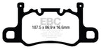 Kies-Motorsports EBC EBC 13-15 Porsche 911 (991) (Cast Iron Rotor only) 3.8 GT3 Yellowstuff Rear Brake Pads