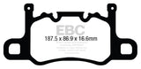Kies-Motorsports EBC EBC 13-15 Porsche 911 (991) (Cast Iron Rotor only) 3.8 GT3 Yellowstuff Rear Brake Pads