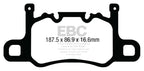 Kies-Motorsports EBC EBC 13-15 Porsche 911 (991) (Cast Iron Rotor only) 3.8 GT3 Yellowstuff Rear Brake Pads